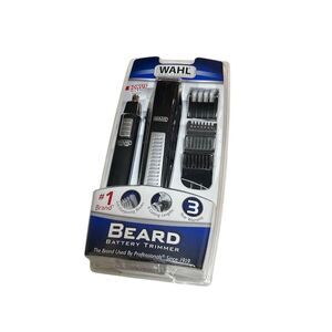 Wahl Beard Trimmer Kit Black Shaving Set with Comb & Razor
